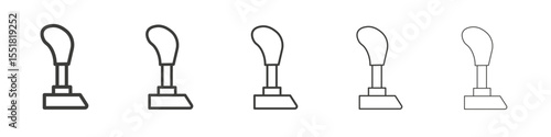 Gearshift icon simple illustration logo art