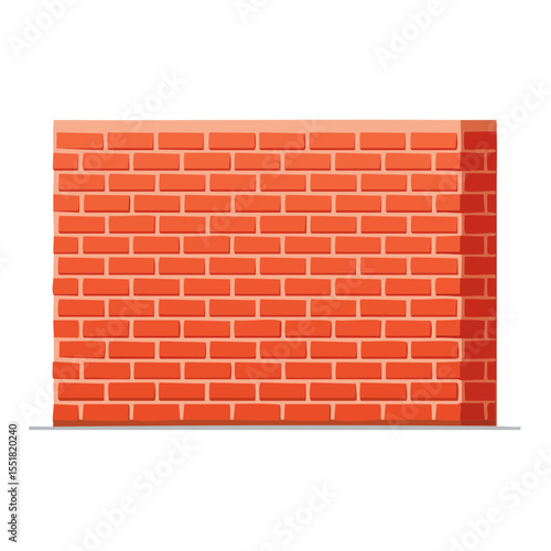 Cartoon Brick Wall Illustration for Backgrounds and Scenes