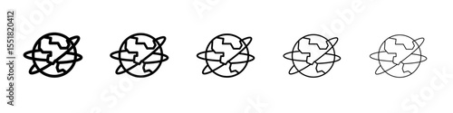 Globalization icon simple illustration logo art