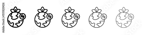 Globalization icon simple illustration logo art