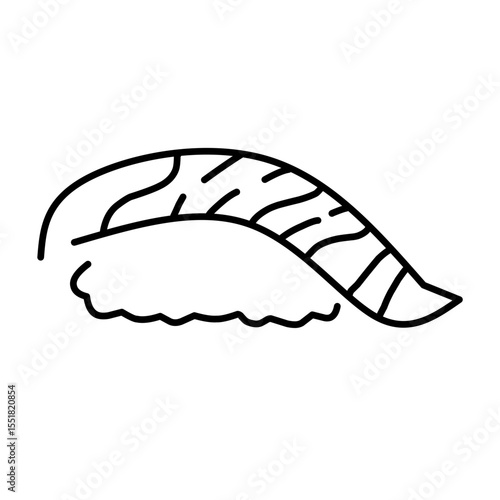 line vector japanese food