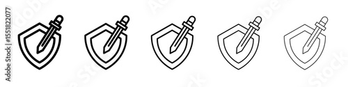 Guardian icon simple illustration logo art