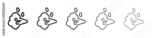gust icon simple illustration logo art