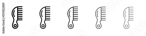 Hair comb icon simple illustration logo art