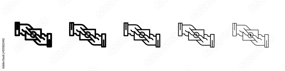 Hand money exchange icon simple illustration logo art Hand money exchange icon simple illustration logo art
