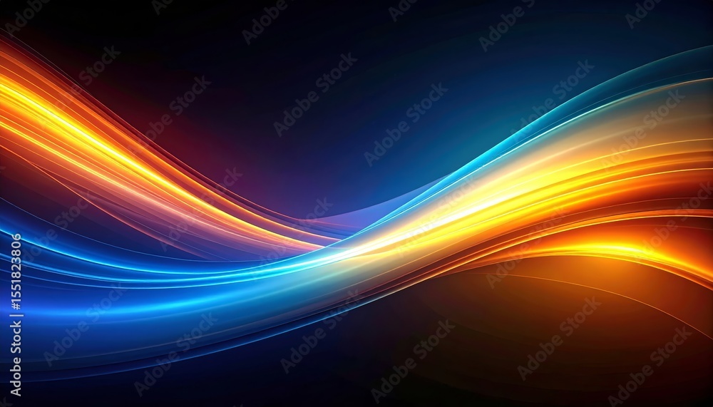 Obraz premium Dynamic abstract lines and colors, a vibrant modern background for creative projects