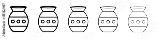 Handmade pottery icon simple illustration logo art