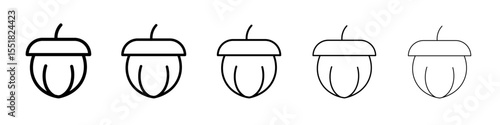 Hazelnut icon simple illustration logo art