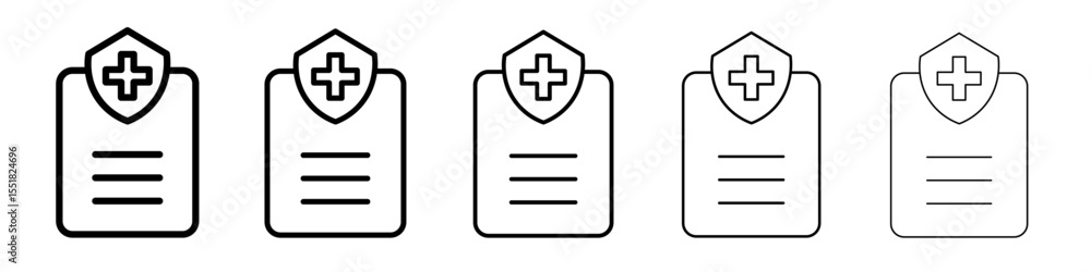 Obraz premium Health insurance icon simple illustration logo art