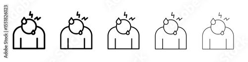 helpless human icon simple illustration logo art