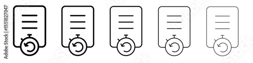 History icon simple illustration logo art