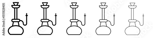 Hookah icon simple illustration logo art