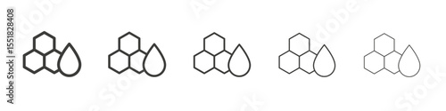Honey icon simple illustration logo art