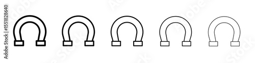 Horseshoe icon simple illustration logo art