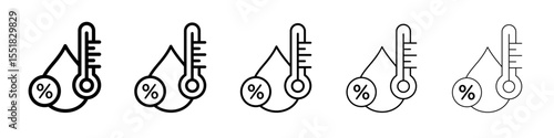 Humidity icon simple illustration logo art