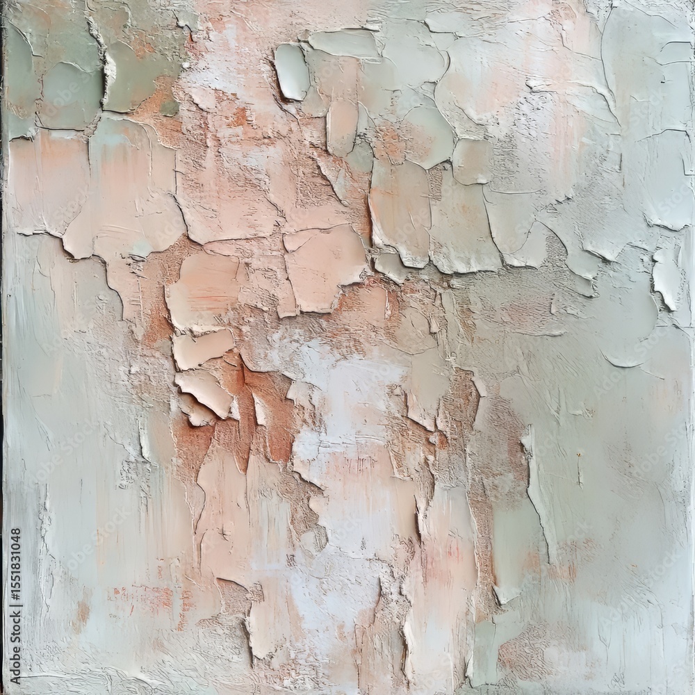 Obraz premium Ancient wall: textured, uneven plaster.