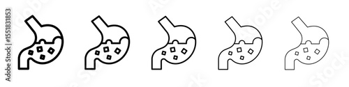 Indigestion icon simple illustration logo art
