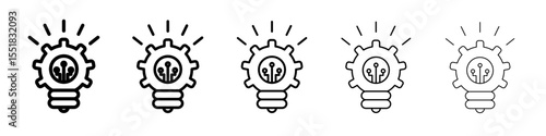Innovation icon simple illustration logo art