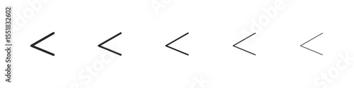 Is less than icon simple illustration logo art