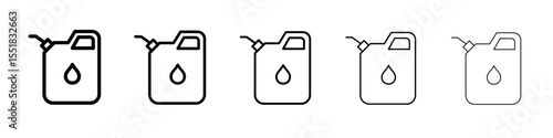 Jerrycan oil icon simple illustration logo art