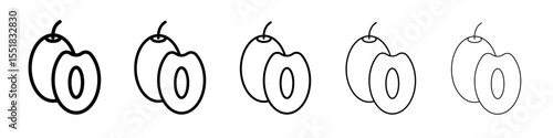 Jujube icon simple illustration logo art