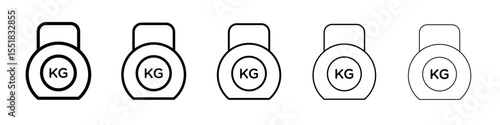 Kettlebell icon simple illustration logo art
