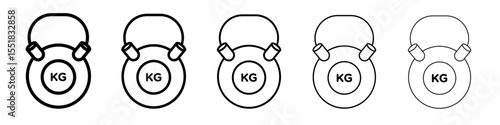 kettlebell icon simple illustration logo art