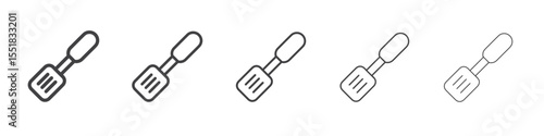 Kitchen spatula icon simple illustration logo art