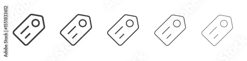 Label icon simple illustration logo art