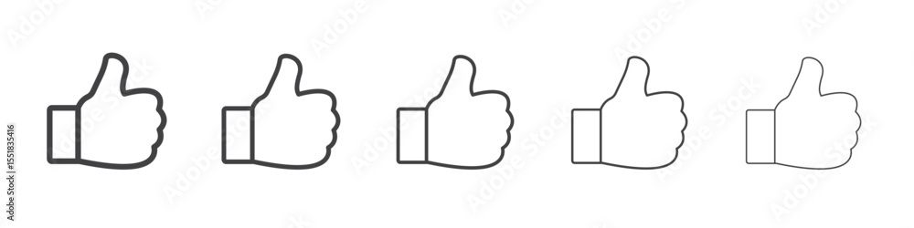 Like hand icon simple illustration logo art Like hand icon simple illustration logo art