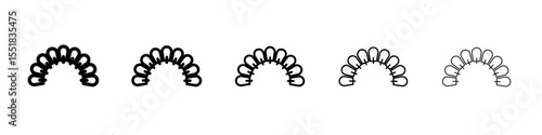 lingual braces icon simple illustration logo art