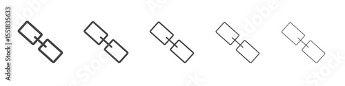 Link icon simple illustration logo art