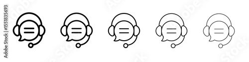 Live chat icon simple illustration logo art