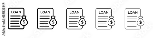 Loan icon simple illustration logo art