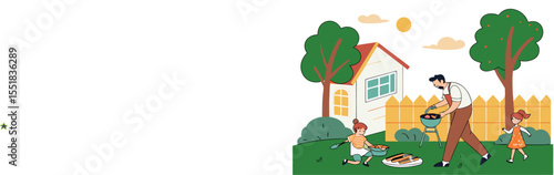 Happy family enjoying summer vacation at tropical beach resort