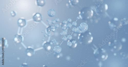 Wallpaper Mural Dextrothyroxine rotating 3D model of hypolipidemic agents, seamless looped video
 Torontodigital.ca