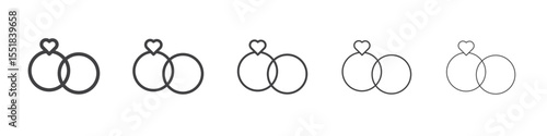 Marital status icon simple illustration logo art
