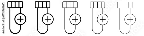 Medical test icon simple illustration logo art