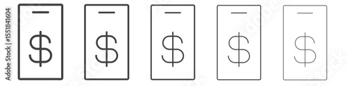 mobile banking icon simple illustration logo art