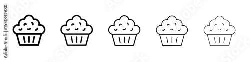 Muffin Icon simple illustration logo art