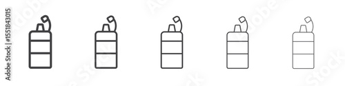 Mustard oil icon simple illustration logo art