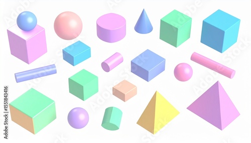 Free Download A vibrant, geometric vector illustration showcases a colorful pattern of 3D diamond and cube shapes perfect for modern design - GFXLoad