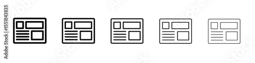 News Feed icon simple illustration logo art
