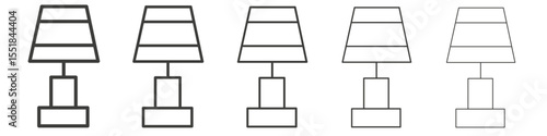 Night lamp icon simple illustration logo art