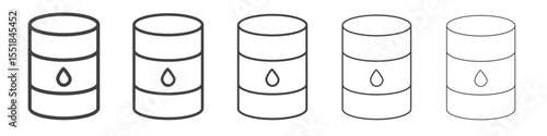 Oil barrel icon simple illustration logo art