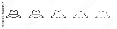 Oktoberfest Hat icon simple illustration logo art
