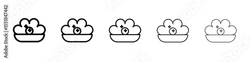 Pearl icon simple illustration logo art