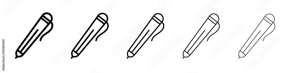 Pen icon simple illustration logo art Pen icon simple illustration logo art