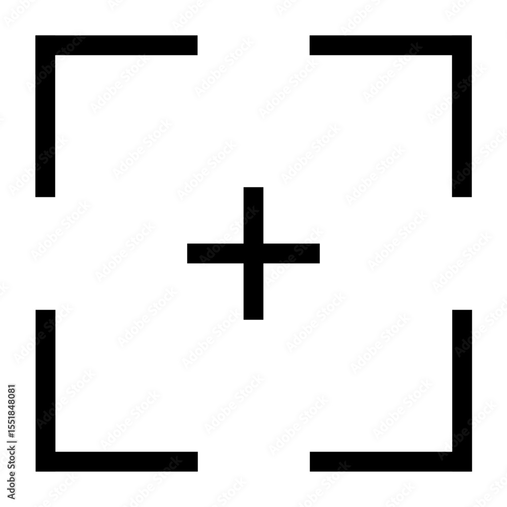 Fototapeta premium 太めのカーソル 鍵カッコ ポインター ベクター素材