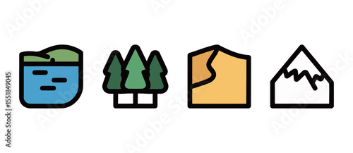 Flat Vector Fitness Equipment Icons